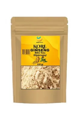 Herşeyi Kolay Ginseng Kökü Öğütülmüş Toz Panax 100gr Kırmızı Ginseng Kuvvetli Macun tozu