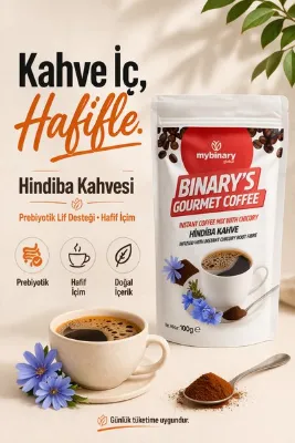 zinderm Gourmet Hindiba Kahvesi ( 50 Kullanım ) İnülin Prebiyotik Lif Desteği • Hafif İçim • Net 100g