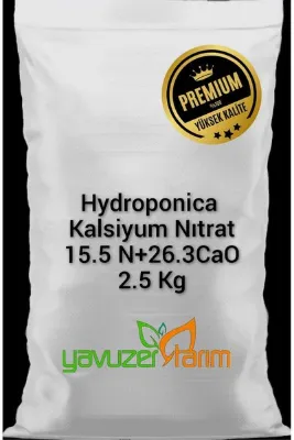 Yavuzer Tarım Kalsiyum NıTRat Hydroponica %15.5 N+%26.3 Cao Yavuzer Tarım Kasiyum Gübre 2,5 kg