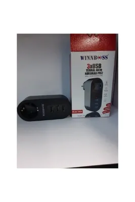 WINNBOSS 3x Usb Termal Akım Korumalı Priz