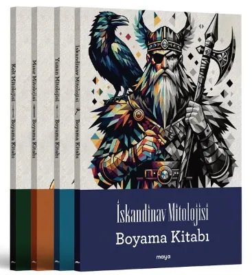 Maya Mitoloji Boyama Seti - 4 Kitap Takım