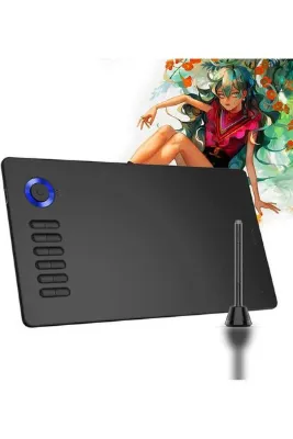 Veikk A15 Pro 10x6" 8192 Level 5080 LPI Grafik Tablet + Kalem