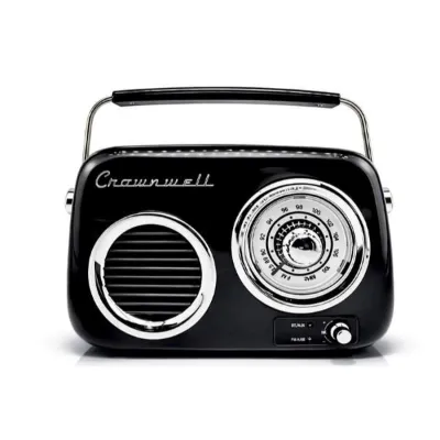 Crown Well CW022-B Nostajik Radyo, Siyah