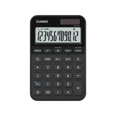 Casio MS-20YC-BK-W-DP Hesap Makinesi Siyah