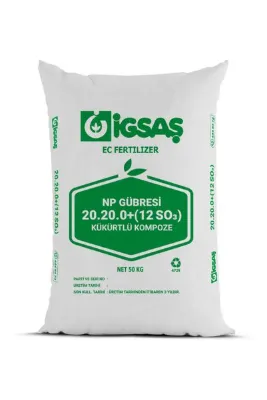 İGSAŞ 20.20.0+(12SO3) NP Kompoze Taban Gübresi(50 KG)