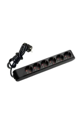 VİKO Multilet 6lı Altılı 5 Metre Siyah Grup Uzatma Kablosu ( Siyah )