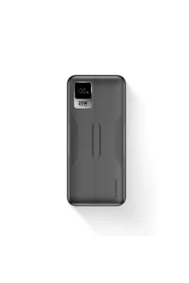 Polosmart PSM130 Taşınabilir 20W PD Çıkışı Dijital Göstergeli Şarj Cihazı Powerbank 10.000 mAh Antra