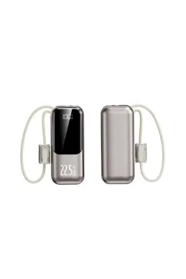 CP-01 10.000mAh 22.5W Süper Hızlı Şarj Powerbank - Ultra Kompakt ve Kordon Kablolu