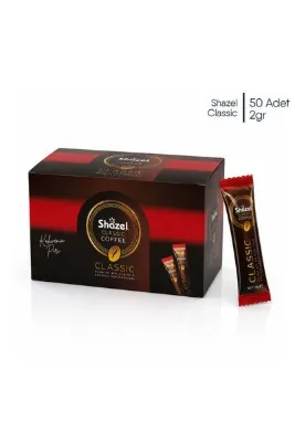 Shazel Classic Çözünebilir Hızlı Kahve 50'li Kutu | Klasik Formül