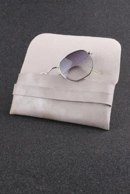 By Marine Suni Deri Kapaklı Gözlük Kılıfı Krem 24gklfsnr04