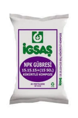 İGSAŞ (15 Kg) 15 15 15 Kükürtlü Taban Gübresi Kompoze Bitki Gübresi Toprak Altı Gübre