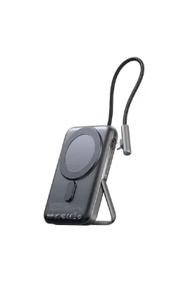 Mcdodo MC-1811 10.000 mAh KABLOSUZ ŞARJ VE DAHİLİ TYPE-C KABLOLU STANDLI 20W POWERBANK