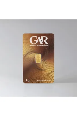 Garanti Altın Rafineri Garanti Gold 1 gr Gram Külçe Altın 24 Ayar