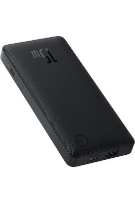 Baseus Airpow Lite Power 10.000mAh 15W Taşınabilir Şarj Cihazı - Siyah