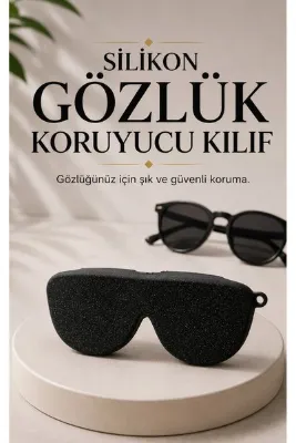 ELECTRONX Lüks Işıltılı Katlanabilir Premium Gözlük Kılıfı-Luxury Case- Gözlük Taşıma ve Koruma Kılıfı-Askı Aparatı Hediyeli
