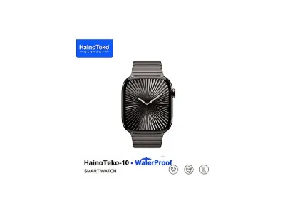 HAINOTEKO Watch Ultra 10 Amoled Ekran Waterproof 3 Kordonlu Teko10 Akıllı Saat Siyah