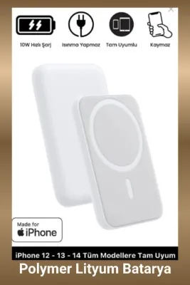 grey cat #Powerbank iPhone 12 13 14 15 Magsafe Battery Pack Kablosuz Wireless Batarya Şarj Aleti Powerbank