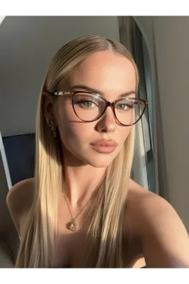 funeyes Catte Cat eye T aksesuar mavi ışık korumalı gözlük 51 Ekartman Cam değişimine uygun