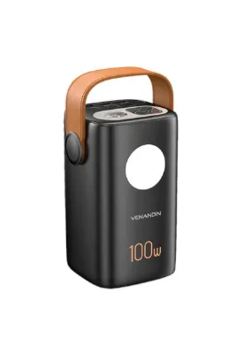 Venandin PWB60B2 60.000 mAh 100W Powerbank – Laptop Uyumlu USB-C PD Hızlı Şarj, QC 3.0, Dijital Ekran ve LED Aydınlatma