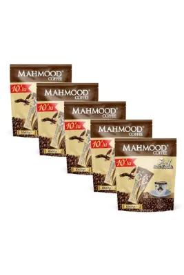Mahmood Coffee 3'ü 1 Arada Sütlü Köpüklü Kahve 18 gram X 10 Adet X 5'li Paket