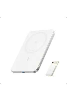Anker Nano MagSafe, 5,000 mAh, Ultra-Slim, 15W, MagSafe compatible, White