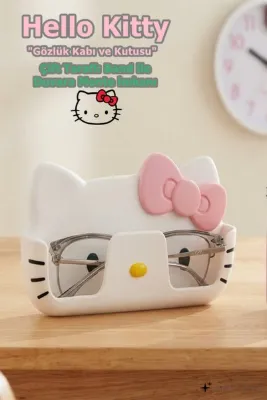 Hello Kitty Gözlük Saklama Kabı Duvara Monteli Tasarım Güneş Gözlük Kutusu