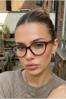 TARSS Jasmin Bordo Cat Eye Mavi Işık Filtreli Ekran Gözlüğü