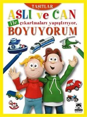 Aslı ve Can ile Çıkartmaları Yapıştırıyor, Boyuyorum Taşıtlar