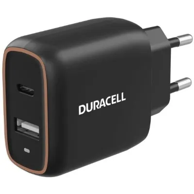 Duracell 20W PD USB-C USB-A Hızlı Şarj Adaptörü