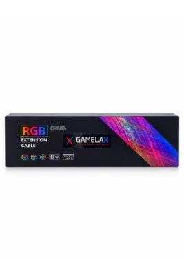 Gamelax ARGB 8-Pin ATX PCI EXP 3x Sleeve Ekran Kartı Beyaz Güç Uzatma Kablosu