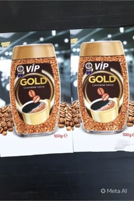 Vip Gold ÇÖZÜNEBİLİR KAHVE 100 GR 2 ADET