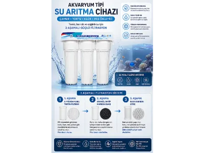 AQUABELLA Akvaryum Klor Tortu ve Çamur Önleyici Su Arıtma Cihazı