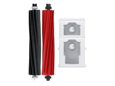 ROVEXA Roborock Q5 Pro+ & Q5 Max+ Uyumlu 1 Adet Ana Fırça 2 Adet Toz Torbası
