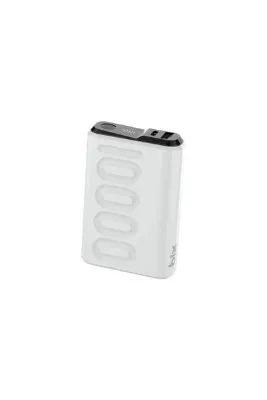 Bix TPB15 10000mAh PD 20W USB-C USB-A QC 3.0 22.5W Süper Hızlı Şarj Destekli Dijital Ekranlı Mini Powerbank Beyaz