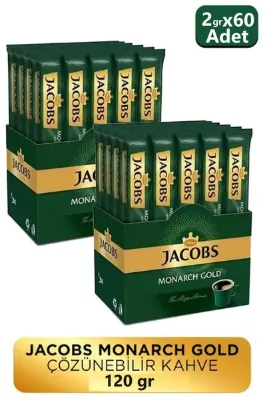 Jacobs Monarch Gold 30'lu 2gr Çözülebilir Kahve x 2 Paket