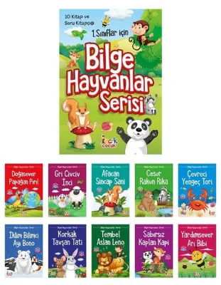1. Sınıflar İçin Bilge Hayvanlar Serisi Seti - 10 Kitap Takım