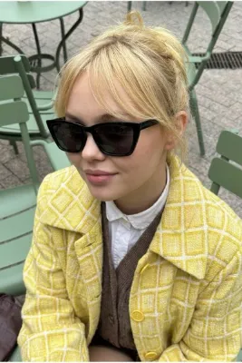 Eyesofia Flora Siyah Unisex 2025 Yeni Sezon Güneş Gözlüğü