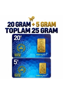 Ahlatcı 24 Ayar - 25 Gram Külçe Altın