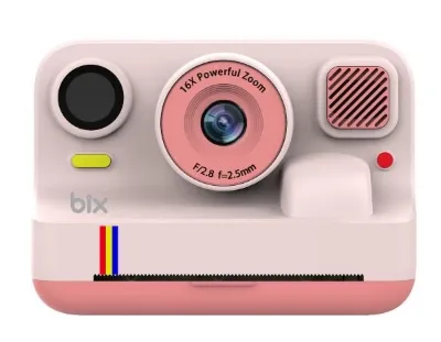 Bix BXKP01-PK 1080P 30FPS 48MP Şipşak Çocuk Kamerası Pembe