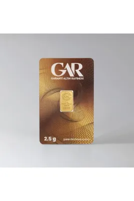 Garanti Altın Rafineri Garanti Gold 2,5 gr Gram Külçe Altın 24 Ayar