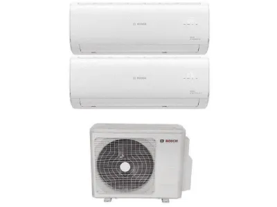 BOSCH Multi Split 27000 BTU 1 Dış + 2 İç Ünite 12000 A++ Enerji Sınıfı 12000 BTU/h İnverter Klima Beyaz