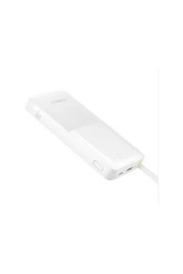 Baseus Bipow 2 10000mAh Taşınabilir Şarj Cihazı Beyaz