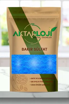 aktarloji 500 Gr Bakır Sülfat / Göz Taşı / 1. Kalite / Katkısız