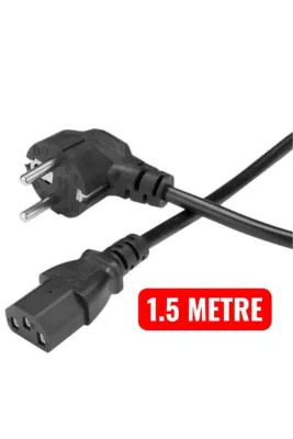nelerbulurum YÜKSEK KALİTELİ 1,5 Metre Monitör Samsung Lg Tv Power Kablosu Güç Elektrik Kablosu 3X0.75 MM