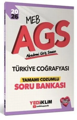 2026 MEB AGS Türkiye Coğrafyası Tamamı Çözümlü Soru Bankası