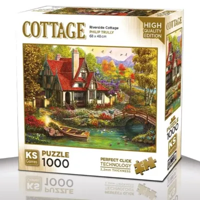 Ks Games 1000 Parça Puzzle Riverside Cottage
