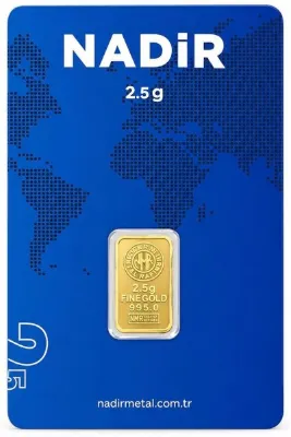 Tuğrul Kuyumculuk 2.5 Gram Külçe Gram Altın 24 Ayar