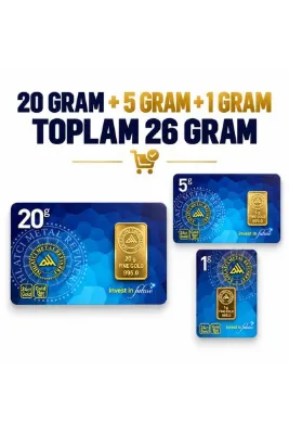 Ahlatcı 24 Ayar-26 Gram Külçe Altın