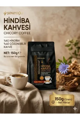 Şekeroğlu Hindiba Kahvesi 150 Gr | %60 Hindiba Kökü | Kahve Alternatifi | Düşük Kafeinli | Kolay Hazırlanır