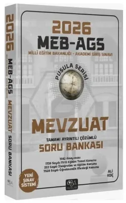 2026 MEB - AGS Mevzuat Soru Bankası Çözümlü Pusula Serisi